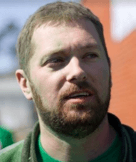 Dan showing his St. Pats spirit