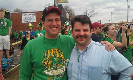 Brothers at a St. Pat's campus event
